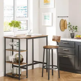 VASAGLE Bistrotisch braun 109,0 x 60,0 x 100,0 cm