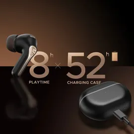 soundpeats Capsule 3 Pro (ANC, 5.50 h, Kabellos), Kopfhörer, Schwarz