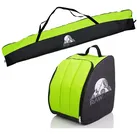 BambiniWelt by Rafael K. Skitasche Skitasche Ski-Schuh-Tasche KOMBI SET 160cm oder 180cm wasserdicht (Skitasche + Skischuhtasche), wasserdichtes, starkes Cordura-Gewebe grün|schwarz