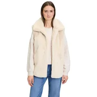 Cartoon Damen Fake Fur-Weste mit hohem Kragen Birch,40 - 40