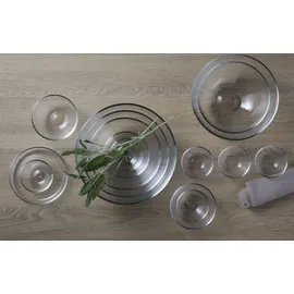 LEONARDO Cucina 6-tlg. Transparent/Weiß 10 cm
