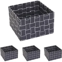 MCW Aufbewahrungskorb MCW-C37 4er-Set 19 x 19 x 12 cm dunkelgrau