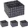 MCW Aufbewahrungskorb MCW-C37 4er-Set 19 x 19 x 12 cm dunkelgrau