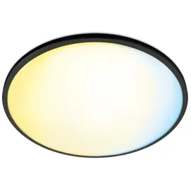 WIZ Deckenleuchte SuperSlim Kunststoff Ø 29,2 cm 16 W inkl. dimmbarer LED schwarz