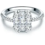 Trilani Ring aus Sterling Silber mit Zirkonia in silber | Gr.: 54