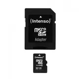 Intenso Micro SDHC Card 32GB Class 10 Speicherkarte mit Adapter