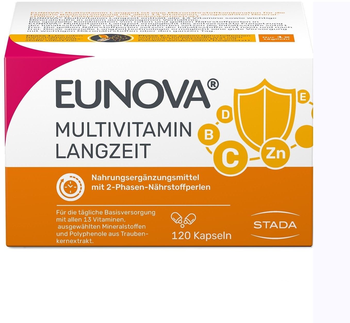 Eunova® Langzeit - Mikronährstoffkombination für die tägliche Basisversorgung mit Vitaminen, Mineralstoffen und Spurenelementen