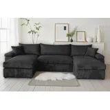 OTTO home Wohnlandschaft Polyester 2-Sitzer Schwarz