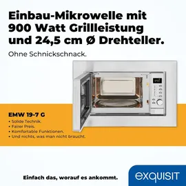 Exquisit EMW19-7 G silber