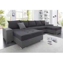 Collection AB Wohnlandschaft, mit Bettfunktion, Bettkasten, und links oder rechts montierbarer XXL-Recamiere, inklusive Federkern und Zierkissen