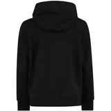 CMP Kid Jacket Fix Hood Schwarz 152
