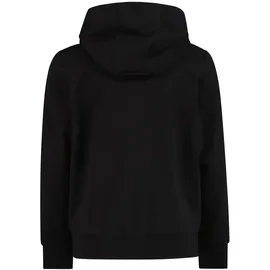 CMP Kid Jacket Fix Hood Schwarz 152
