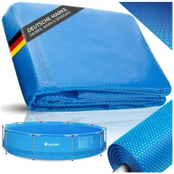 tectake® Poolabdeckung, rund und selbstschwimmend, Stärke 110 μm, Durchmesser 549 cm