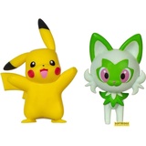 Jazwares Pokémon PKW3358 - Battle Figure Pack - Pikachu & Felori, offizielle detaillierte Figuren, je 5 cm