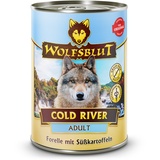 Wolfsblut | Cold River - Forelle mit Süßkartoffeln | Adult | 6 x 395 g
