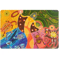 Excelsa Set Von 6 Tischsets Aboriginal Plastik 43,5X28,5 Cm Bunt
