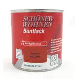 ProfiDur Buntlack - Kunstharzlack, hochglänzend RAL 3000 Feuerrot 375 ml