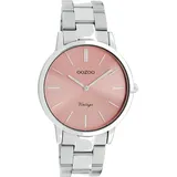 Oozoo - Damenuhr - C20028 - Silber Pink - Silber/Magenta