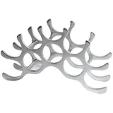 Riess-Ambiente Weinregal FLAME - 48cm silber für 10 Flaschen Flaschenhalter modern