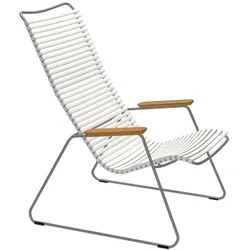 Outdoor Lounge Stuhl Click  weiß