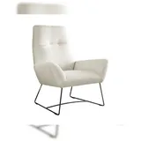 KAWOLA Sessel BISA Cord cremeweiß