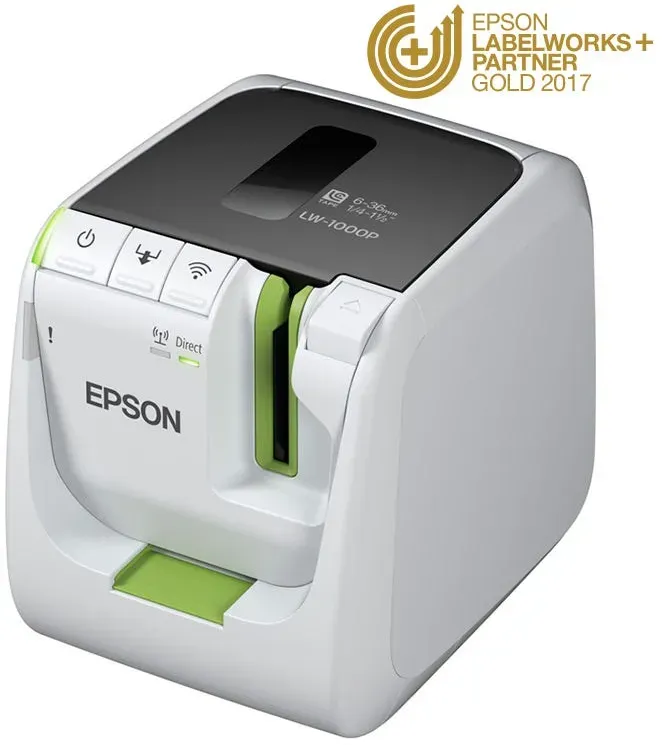 Epson LabelWorks LW-1000P – Beschriftungsgerät (WLAN) LAN (Ethernet), WLAN / 360 dpi