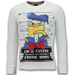 Lf  Sweatshirt Alcatraz Prisoner  in Weiss, EU S