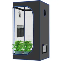 VIEWALL Growzelt 60x60x120cm,Grow Zelt für Pflanzen,Anzuchtbox,Zuchtzelt,Gewächshaus Box,Growschrank Klein für Blumen Gemüse Kräuter Tomaten Geeignet für Den Innen und Außenbereich