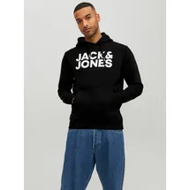JACK & JONES Hoodie bedruckt schwarz XS