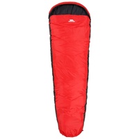 Trespass Doze, 3 Jahreszeiten-schlafsack Extra Long Red, Drei Jahreszeiten Schlafsack mit Zweiwegereißverschluss 230cm x 85cm x 55cm, Rot