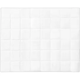 Beliani Bettdecke Weiß Baumwolle 155 x 220 cm Doppeldecke Monochromatisch Warm Ganzjährig Schlafzimmer