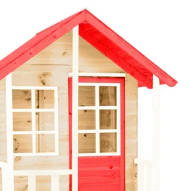 zwerkules Spielhaus Lolla 3 Natur/Rot