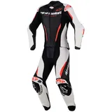 Alpinestars Stella GP-R7 Lederkombi - Schwarz/Weiß/Neon-Rot / 40