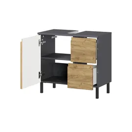 Sconto Waschbeckenunterschrank 34 x 120 x 34 cm Holzfarben