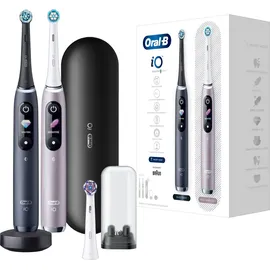 Oral B iO Series 9 black onyx + 2. Handstück rose quartz + Aufsteckbürste + Reisetui