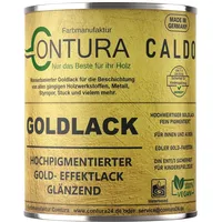 Contura Caldo Goldlack Goldfarbe Gold Effektlack Möbellack Holzlack Metalllack Möbel Farbe Möbelfarbe Effektfarbe (100ml.)