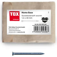 TOX Sockelleistenstifte Home Base 1,4x40 mm (100 Stk.) verzinkt