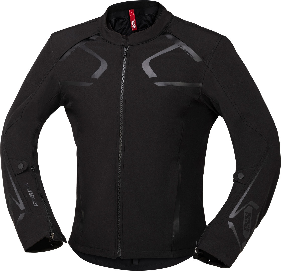 IXS Moto Dynamic Motorfiets Textiel Jas, zwart, 2XL Voorman