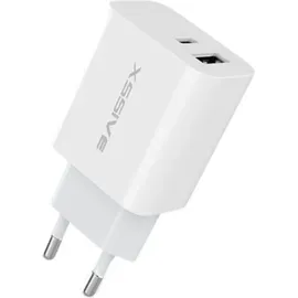 COFI 1453 PD 20W / QC 18W Fast Charge 3.0 PPS Typ-C USB Anschluss Schnell-Ladegerät Netzladegerät 3A Stecker weiß