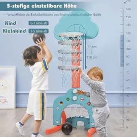 Costway Basketballkorb 3 in 1 Grün