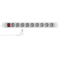 Logilink 19" Steckdosenleiste 9-fach, mit Schalter und IP20 Schutz