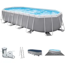 Intex Prism Frame Oval Pool Set 610 x 305 x 122 cm inkl. Filterpumpe 26798