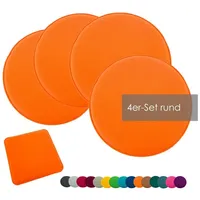 Heimtexland ® 4er Pack Sitzkissen Filz Stuhlkissen Bodenkissen Polster