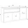 SKRAUT HOME Highboard 156 x 80 x 37 cm Weiß / Eiche Soft