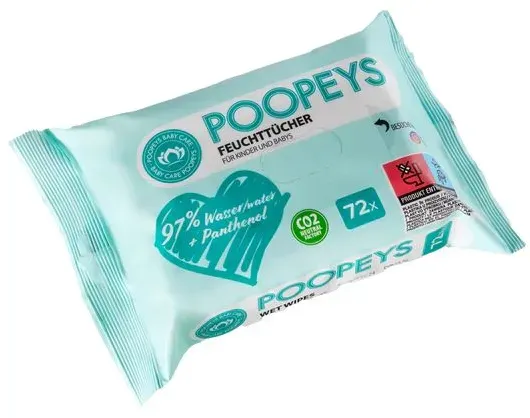 Poopeys Feuchttücher 72 St