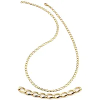 Firetti Goldkette »Schmuck Geschenk Gold 333 Panzerkettengliederung, ca. 3,7 mm breit«, Made in Germany, 94600853-50 gelb