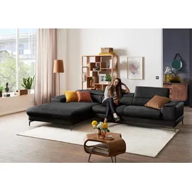 W.Schillig Eckcouch Mikrofaser 3-Sitzer Grau
