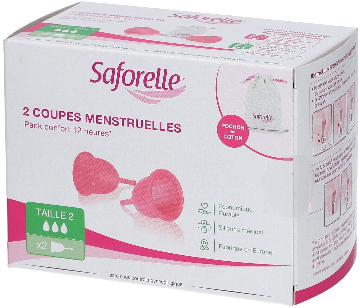 Saforelle® Coupe Menstruelle Taille 2 2 pc(s) Bol