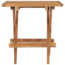 vidaXL Klappbarer Gartentisch 50x50x50 cm Teak Massivholz