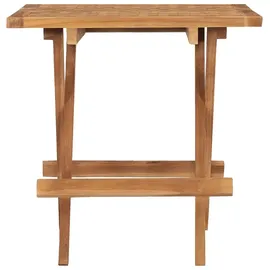 vidaXL Klappbarer Gartentisch 50x50x50 cm Teak Massivholz